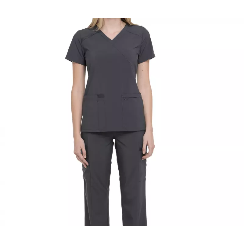 Tunique médicale haut cache cœur femme