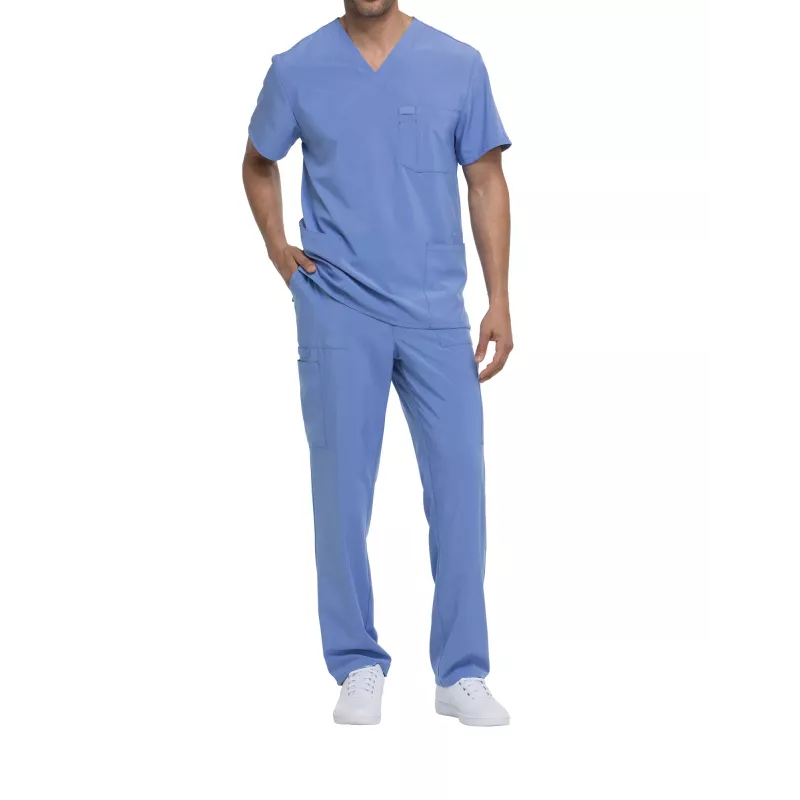 Tunique médicale haut col V homme