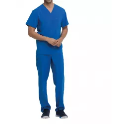 Tunique médicale haut col V homme