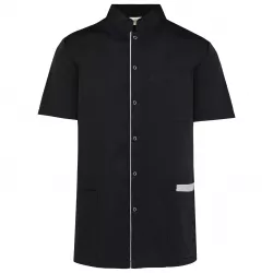 Blouse polycoton avec boutons-pression homme