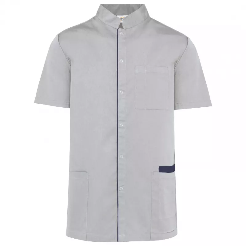 Blouse polycoton avec boutons-pression homme