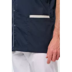 Blouse polycoton avec boutons-pression homme