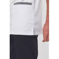 Blouse polycoton avec boutons-pression homme