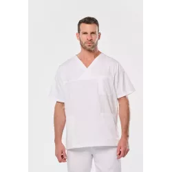 Tunique coton manches courtes unisexe