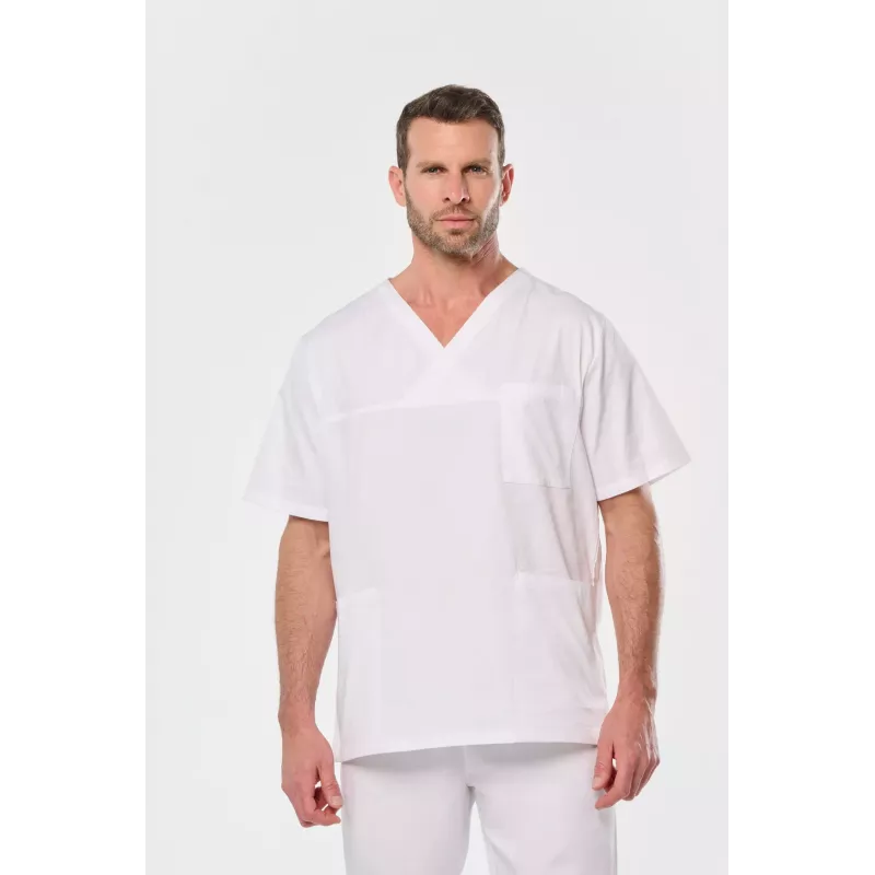 Tunique coton manches courtes unisexe