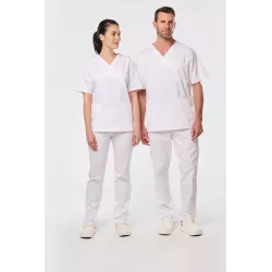 Tunique coton manches courtes unisexe