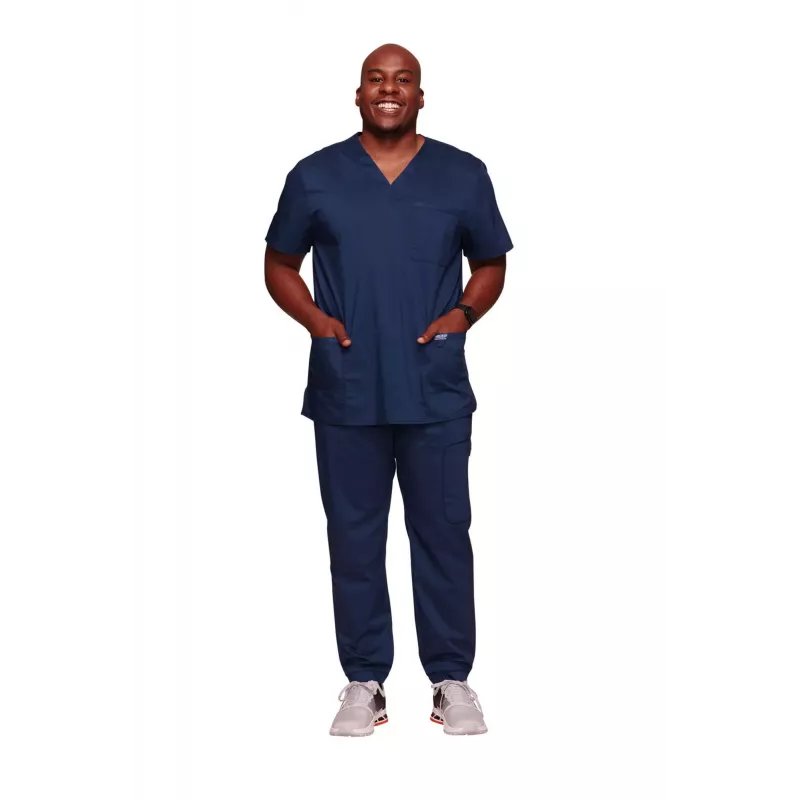 Tunique médicale haut col V homme