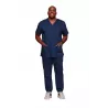 Tunique médicale haut col V homme