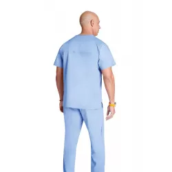 Tunique médicale haut col V homme