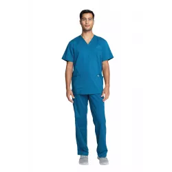 Tunique médicale haut col V homme