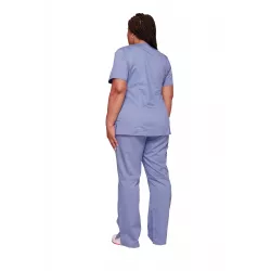 Tunique médicale haut cache-cœur femme