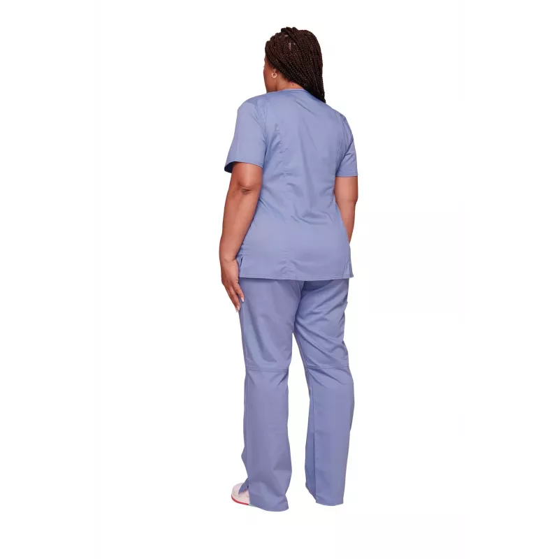 Tunique médicale haut cache-cœur femme