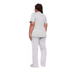 Tunique médicale haut cache-cœur femme