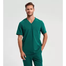 Tunique stretch manches courtes homme