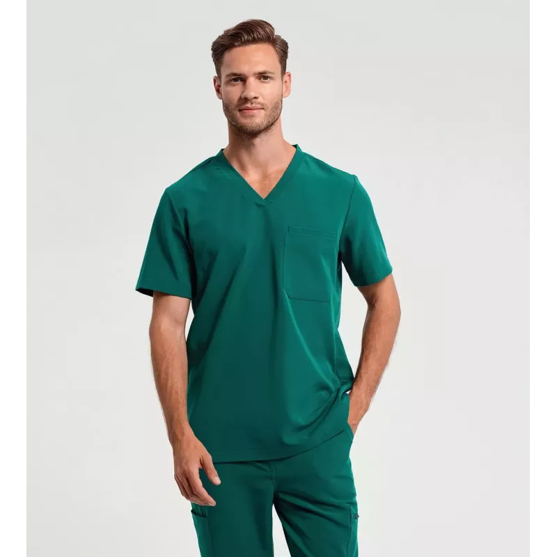 Tunique stretch manches courtes homme