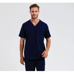 Tunique stretch manches courtes homme