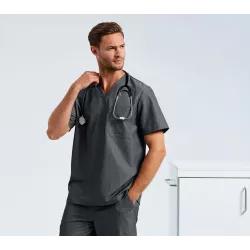 Tunique stretch manches courtes homme