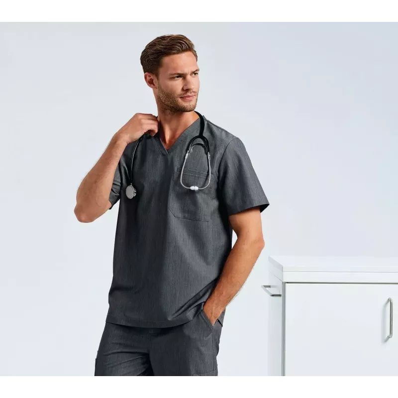 Tunique stretch manches courtes homme