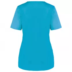 Blouse polycoton avec boutons-pression femme