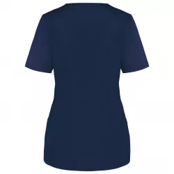 Blouse polycoton avec boutons-pression femme