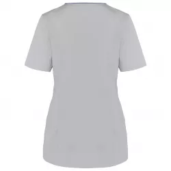 Blouse polycoton avec boutons-pression femme