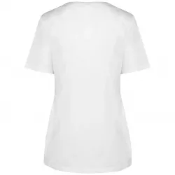 Blouse polycoton avec boutons-pression femme