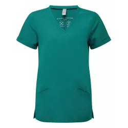 Tunique stretch manches courtes femme