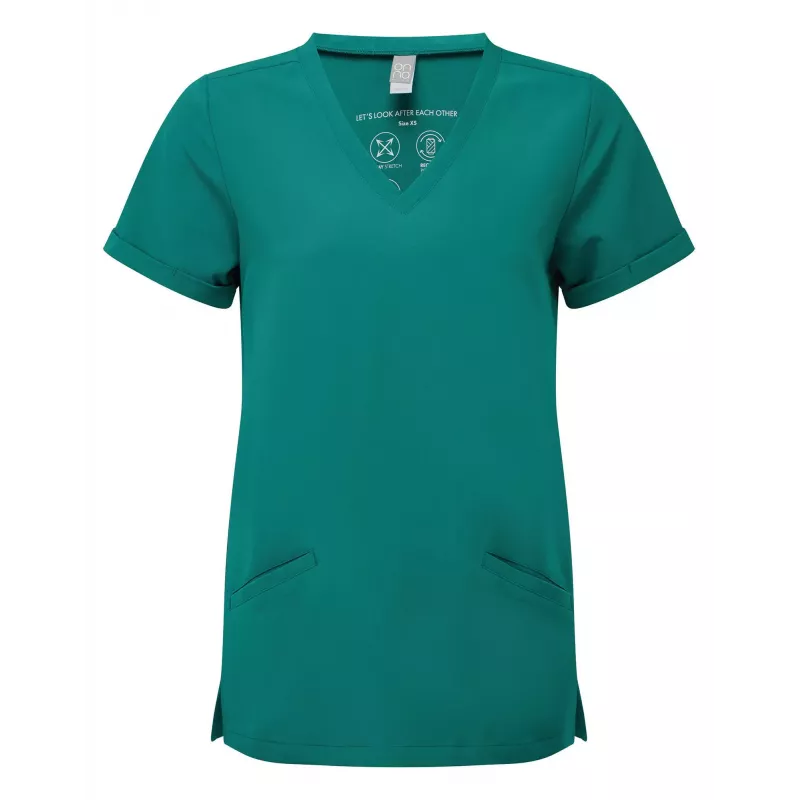 Tunique stretch manches courtes femme