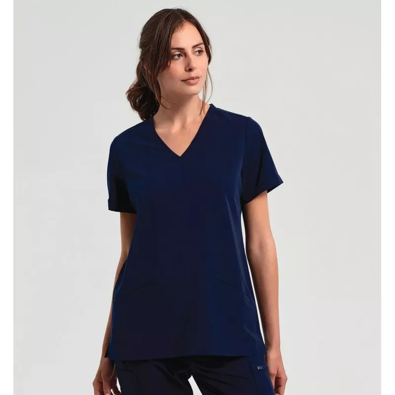 Tunique stretch manches courtes femme