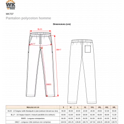Pantalon polycoton homme