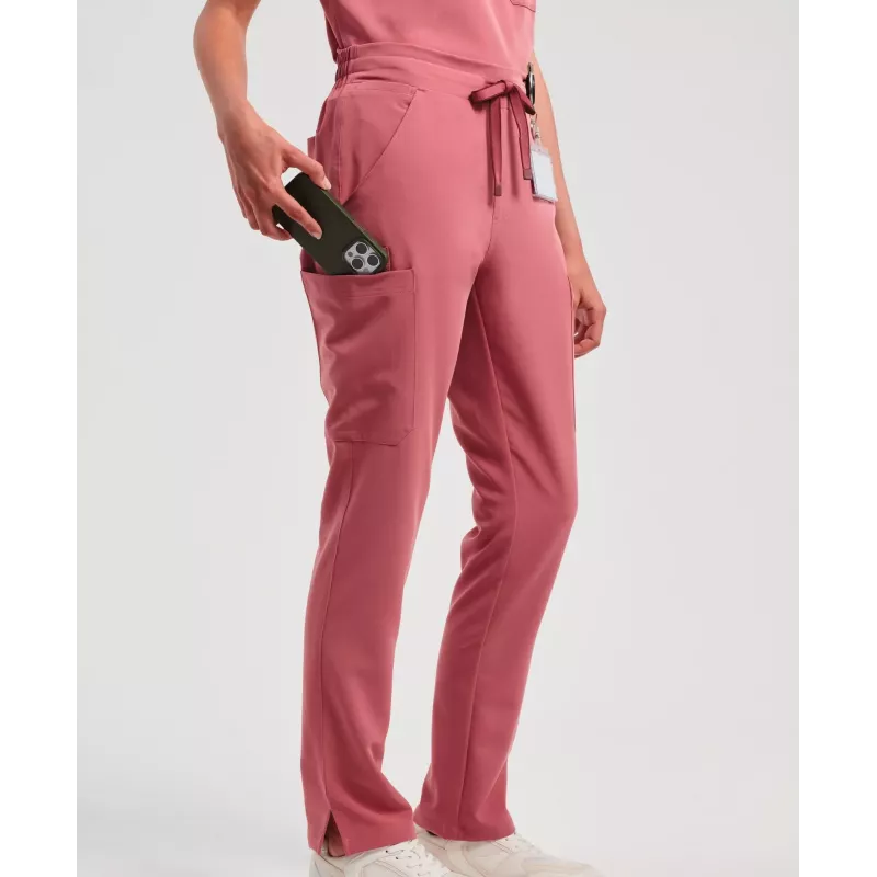 Pantalon cargo stretch femme