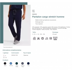 Pantalon cargo stretch homme