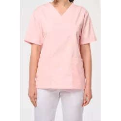 Tunique manches courtes polycoton unisexe