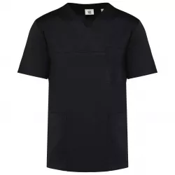 Tunique manches courtes polycoton unisexe