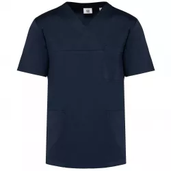 Tunique manches courtes polycoton unisexe