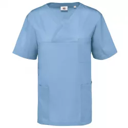 Tunique manches courtes polycoton unisexe