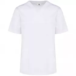 Tunique manches courtes polycoton unisexe