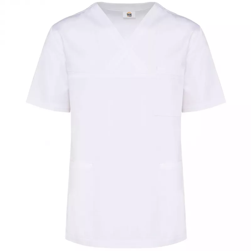 Tunique manches courtes polycoton unisexe