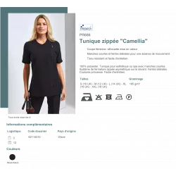 Tunique zippée Camellia