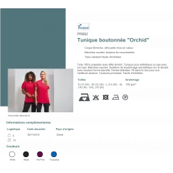 Tunique boutonnée Orchid