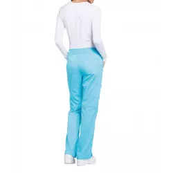 Pantalon cargo à taille moyenne à enfiler femme