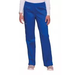 Pantalon cargo à taille moyenne à enfiler femme