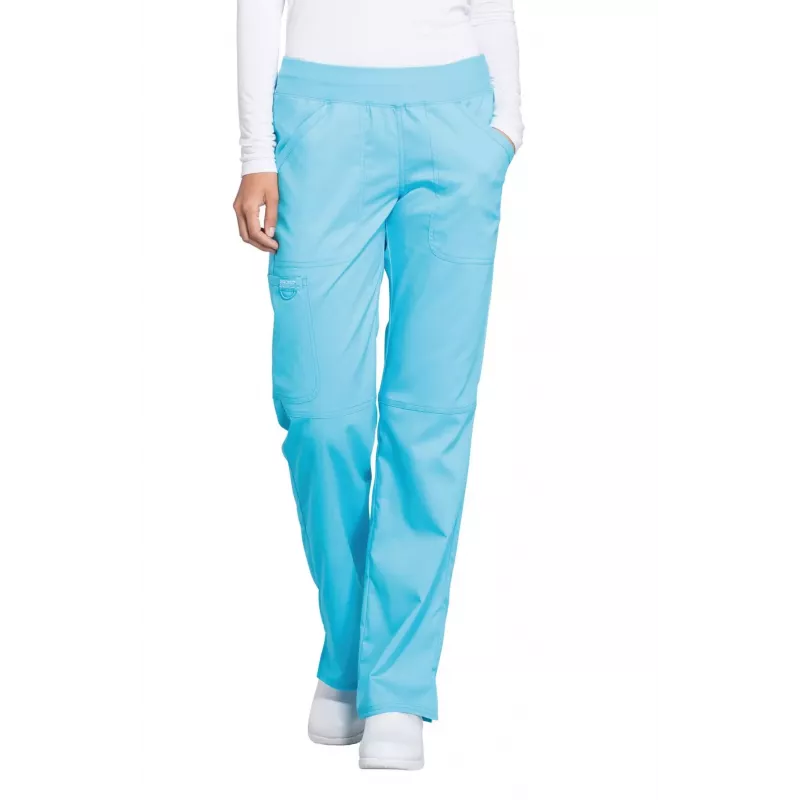 Pantalon cargo à taille moyenne à enfiler femme