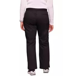 Pantalon cargo à taille moyenne à enfiler femme