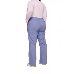 Pantalon cargo à taille moyenne à enfiler femme