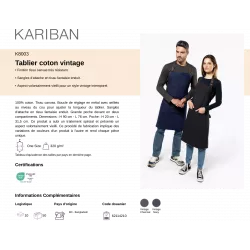 Tablier coton vintage