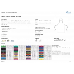 Tablier à bavette Colours