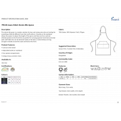 Tablier à bavette "Denim"