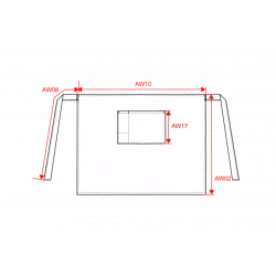 Tablier polycoton extra long