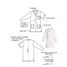Blouse de Laboratoire Britney Femme - Manches Réglables | Shop ta blouse